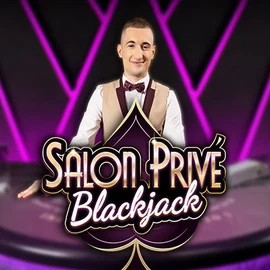 Blackjack Salon Privé slot visual from Ezugi available on spillehallendk.com