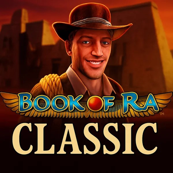 Book of Ra Classic slot visual from Novomatic available on spillehallendk.com