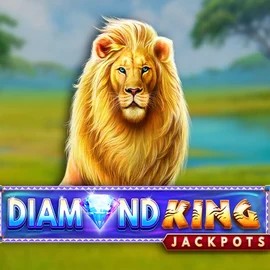 Try Diamond King Jackpots slot by SpinPlay Games on spillehallendk.com – logo image