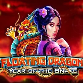 Floating Dragon Year of the Snake logo – Slots by Pragmatic Play at Spillehallen Casino