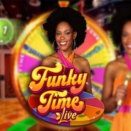 Official Live Casino logo: Funky Time by Evolution at Spillehallen Casino