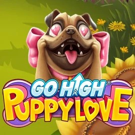 Official Slots logo: Go High Puppy Love by RubyPlay at Spillehallen Casino