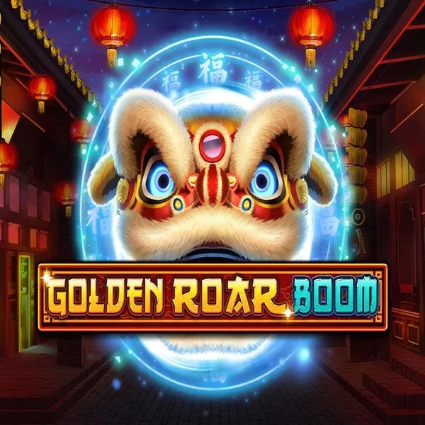 Golden Roar BOOM slot visual from Greentube available on spillehallendk.com