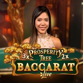 Prosperity Tree Baccarat by Evolution, showcased at spillehallendk.com – game logo