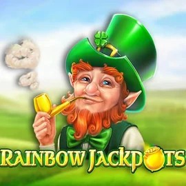 Rainbow Jackpots slot visual from Red Tiger Gaming available on spillehallendk.com