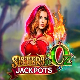 Sisters Of Oz Jackpots logo by Triple Edge Studios at Spillehallen Casino