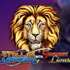 Stellar Jackpots with Serengeti Lions casino game by Lightning Box Game – featured logo at Spillehallen Casino