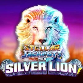 Stellar Jackpots with Silver Lion logo – Jackpots by Lightning Box Game at Spillehallen Casino