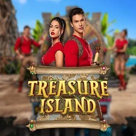 Treasure Island online game logo by Pragmatic Play on spillehallendk.com